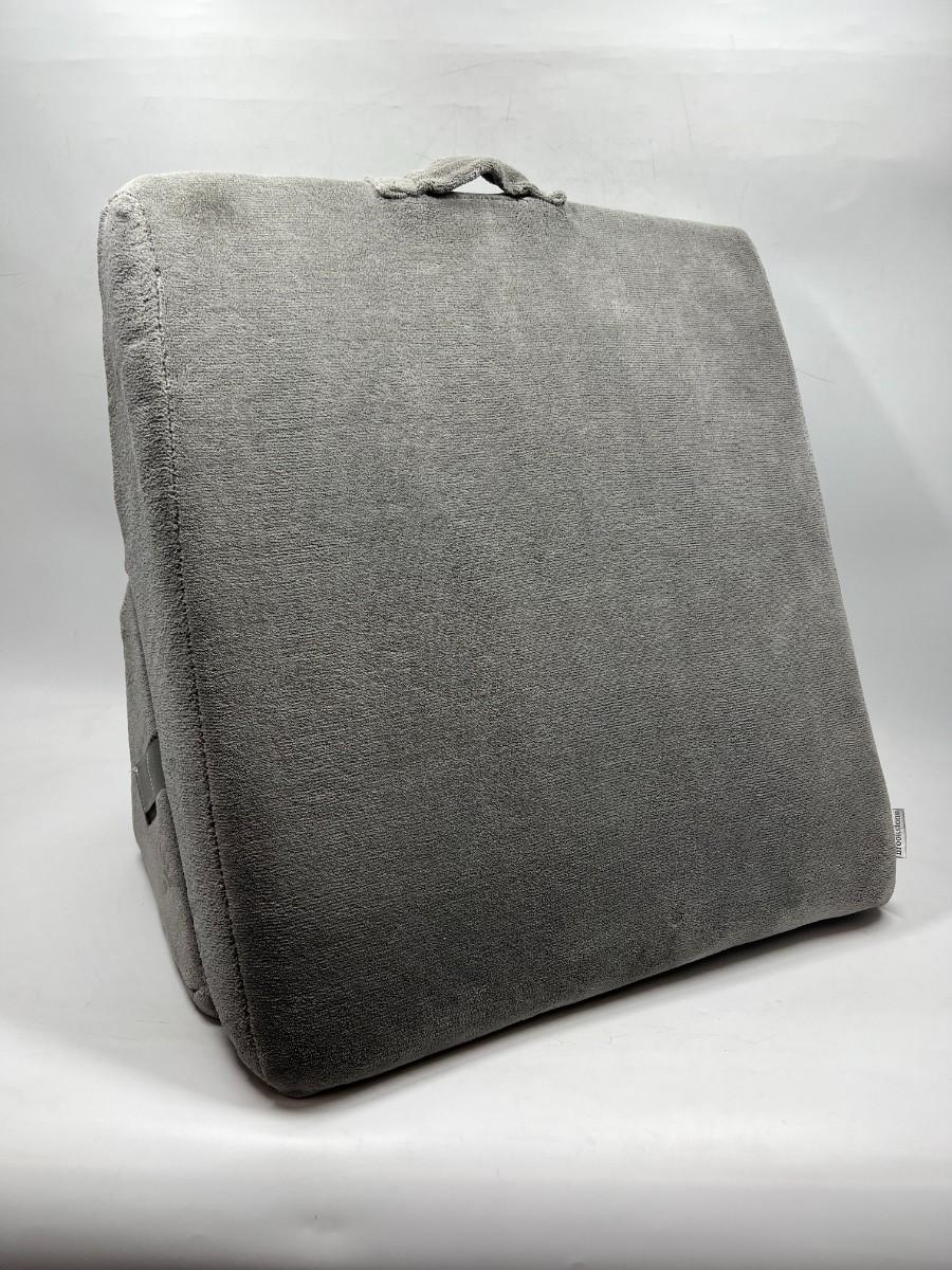 Brookstone Grey Bed Wedge Adjustable Support Pillow