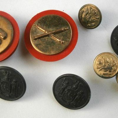 Vintage Army Uniform Buttons