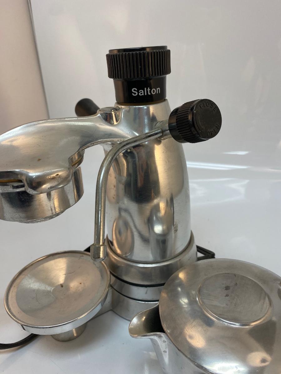 Vintage Salton EX-3 Cast Aluminum Electric Espresso Maker VF Working  Condition