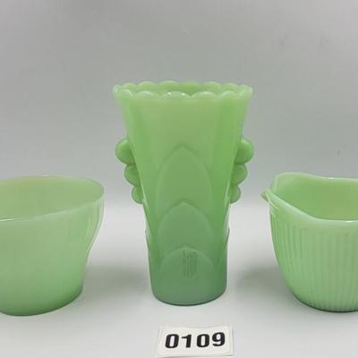 3 Pc Jadite Lot