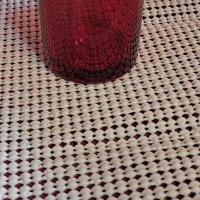Set of 8 Red Juice Glasses