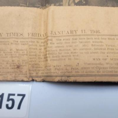 1946 Kansas City Times Newspaper