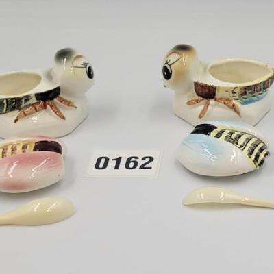 Vintage Honey Bee Pot Sugar DishSets