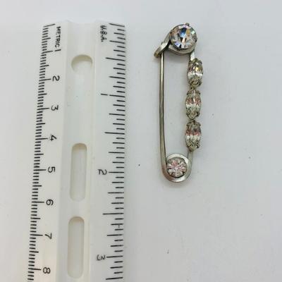 LOT 48R: Monet Brooch Stunning Bead & Rhinestone Necklace, Rhinestone Lined Pin & More