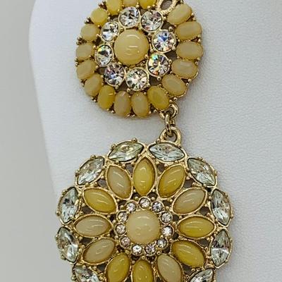 LOT 48R: Monet Brooch Stunning Bead & Rhinestone Necklace, Rhinestone Lined Pin & More