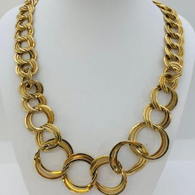 LOT 49R: Fashion Goldtone Jewelry Collection Including a Tona Silhouette w/Rhinestone Brooch