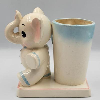 Vintage Napco Baby Elephant Vase