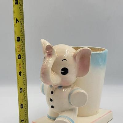Vintage Napco Baby Elephant Vase