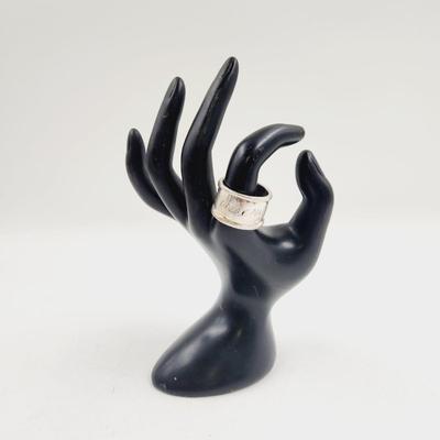 STERLING SIGNED SHAWNS "HEAR MY SOUL SPEAK" RING