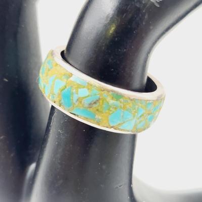 HANDCRAFTED STERLING & TURQUOISE RING