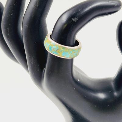 HANDCRAFTED STERLING & TURQUOISE RING