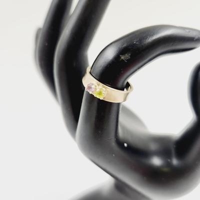 14K GOLD CITRINE & AMETHYST RING