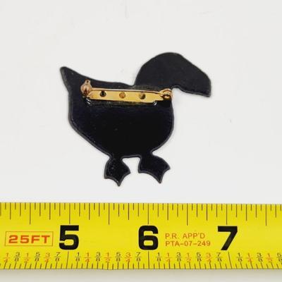 HAND PAINTED PUFFIN METAL BROOCH / PIN