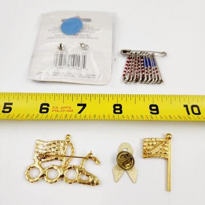 AMERICAN FLAG MULTI ITEM JEWELRY BUNDLE