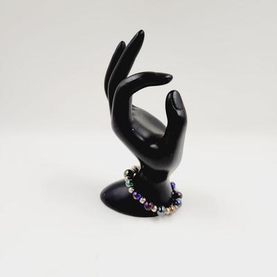 FUN IRIDESCENT METAL STRETCHY BRACELET