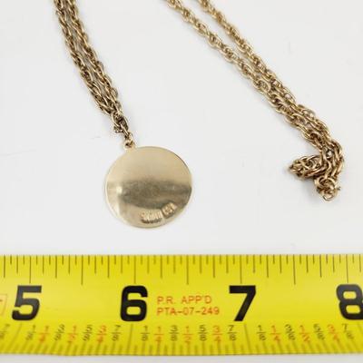 VINTAGE SARAH COVENTRY "LEO" GOLD TONED NECKLACE