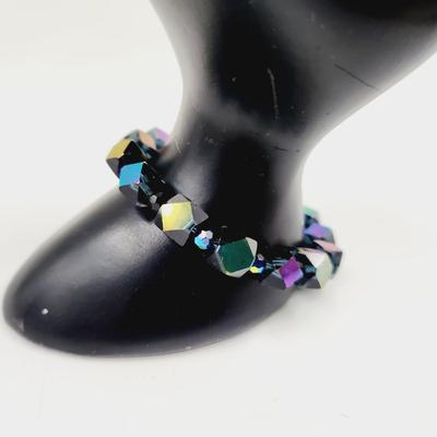 DARK IRIDESCENT COOL STRETCHY BRACELET