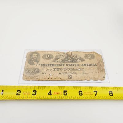 CONFEDERATE STATES OF AMERICA $2 BILL