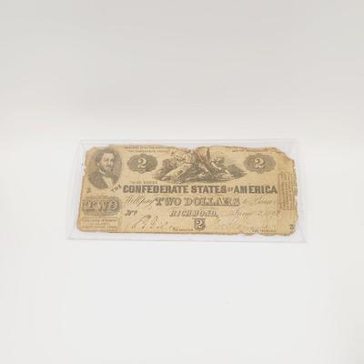 CONFEDERATE STATES OF AMERICA $2 BILL