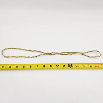BEAUTIFUL GOLD TONED TWISTED STATEMENT NECKLACE