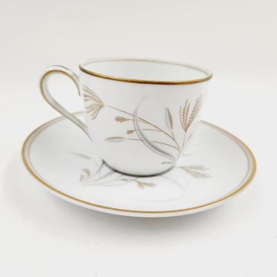 NORITAKE CHINA 5810 LAVERNE TEA CUP & SAUCERA