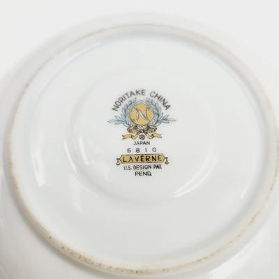 NORITAKE CHINA 5810 LAVERNE TEA CUP & SAUCERA