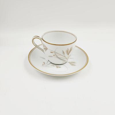 NORITAKE CHINA 5810 LAVERNE TEA CUP & SAUCERA