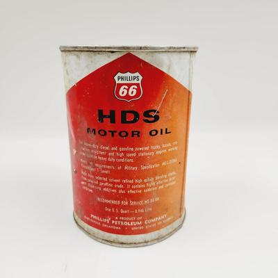 PHILIPS 66 HDS MOTOR OIL IN METAL CAN (FULL)