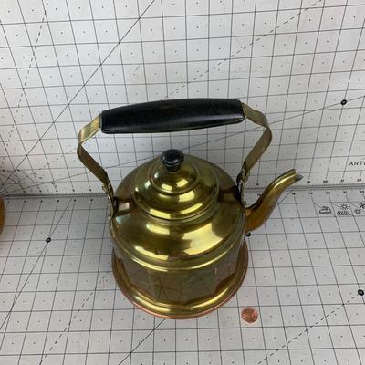 #15 Vintage Brass Tea Kettle Made in Germany