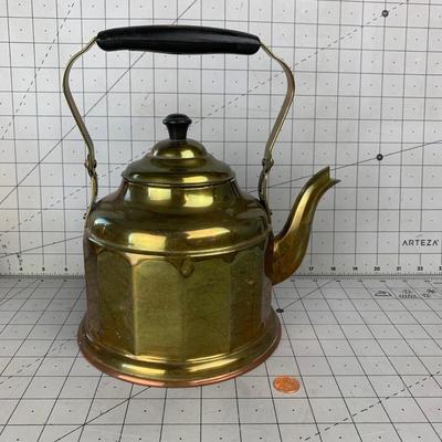#15 Vintage Brass Tea Kettle Made in Germany