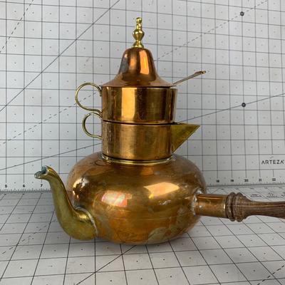 #16 Vintage Copper Turkish Tea Pot