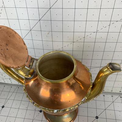 #17 Vintage Brass and Copper Tea Serving Set