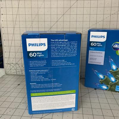 #20 Phillips Blue Mini Lights (Two Boxes)