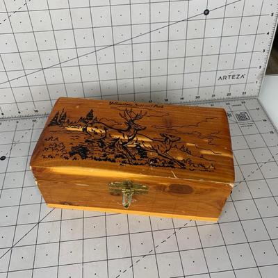 #24 Yellowstone Wooden Trinket Box