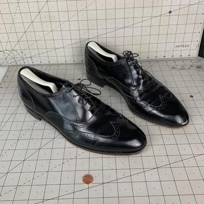 #97 Mens Black Dress Shoes Size 12