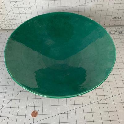 #142 Green Footed Pottery Plate