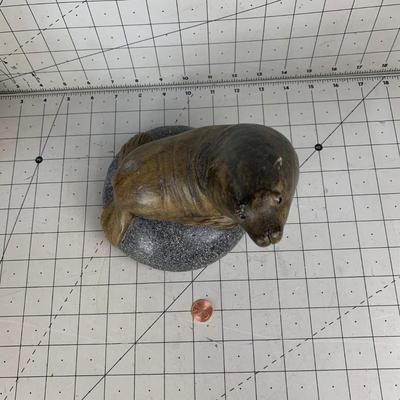 #145 Wax Seal on Rock Piece