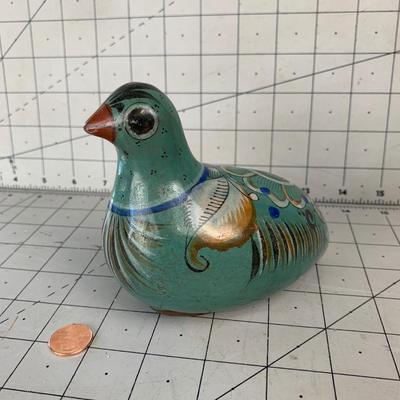 #150 Blue Ceramic Bird Made in Mexico