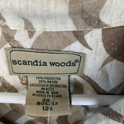 #173 Scandia Woods 2XL Button Down Short Sleeve Shirt