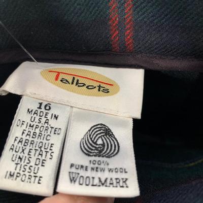 #179 Talbots Wool Kilt Size 16
