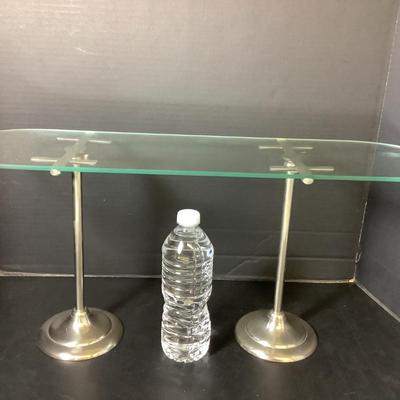 1036 Metal & Glass Decorative Shelf