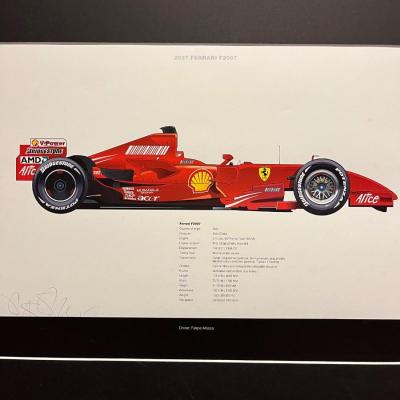Michael Schumacher & Felipe Massa Ferrari Prints (O-MG)