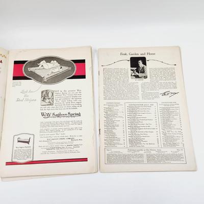 1924 & 1923 FRUIT GARDEN & HOME MAGAZINE