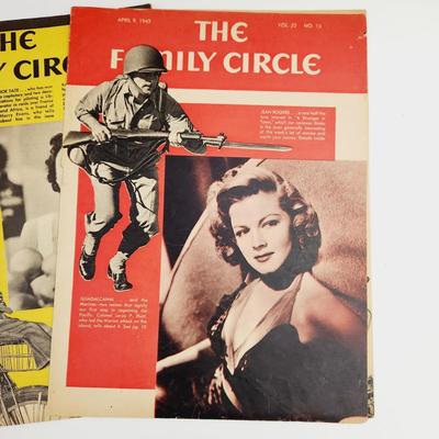 3 1940s THE FAMILY CIRCLE MAGAZINE