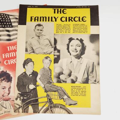 3 1940s THE FAMILY CIRCLE MAGAZINE