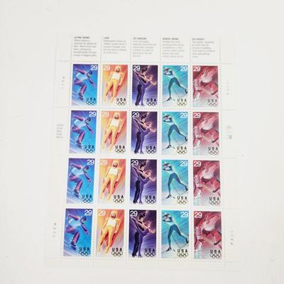 3 SHEETS - USPS STAMP COLLECTABLE - OLYMPICS