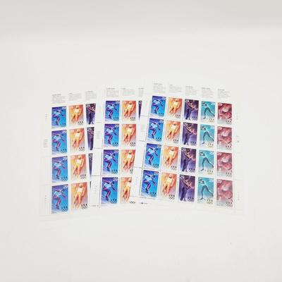 3 SHEETS - USPS STAMP COLLECTABLE - OLYMPICS