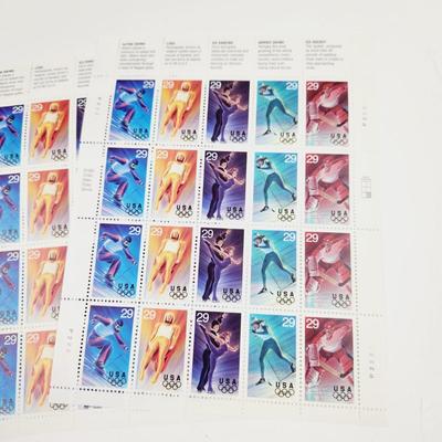 3 SHEETS - USPS STAMP COLLECTABLE - OLYMPICS