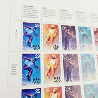 3 SHEETS - USPS STAMP COLLECTABLE - OLYMPICS