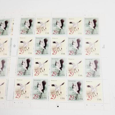 6 SHEETS -USPS STAMP COLLECTABLE - BIRDS
